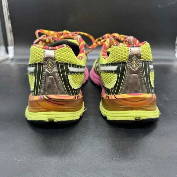 Asics Gel Preleus Shoes Womens Size 10 Yellow Pink Athletic Trainers Sneakers - Picture 4 of 8